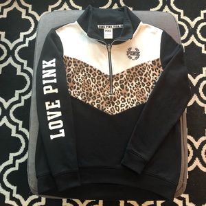 Victoria Secret Pink Half Zip Sweater